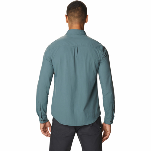 Mountain Hardwear El Portal Long Sleeve Shirt for Men Olive Gold XX-Large